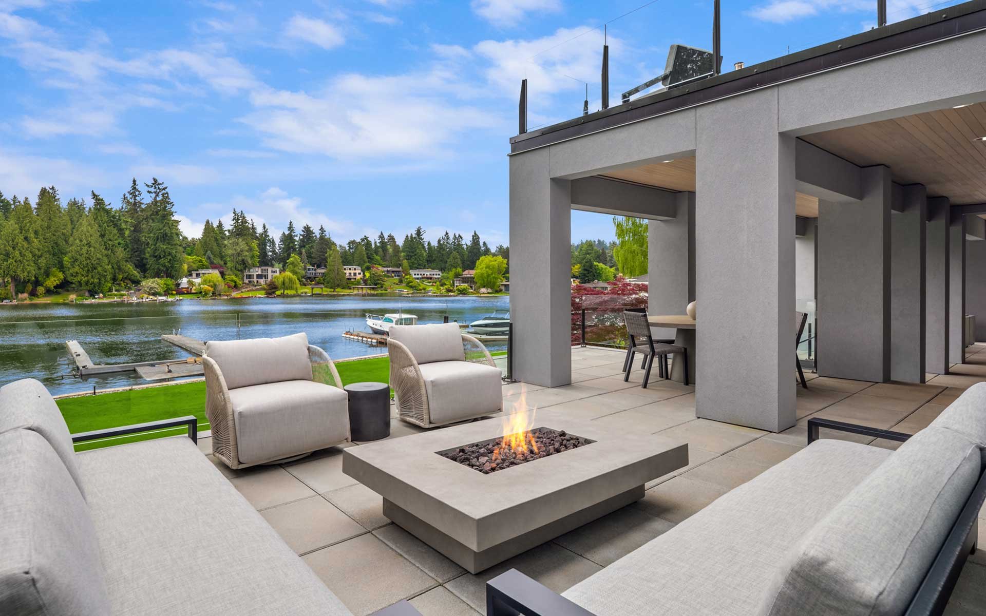 Gated Medina Waterfront Estate by Saad Custom Homes