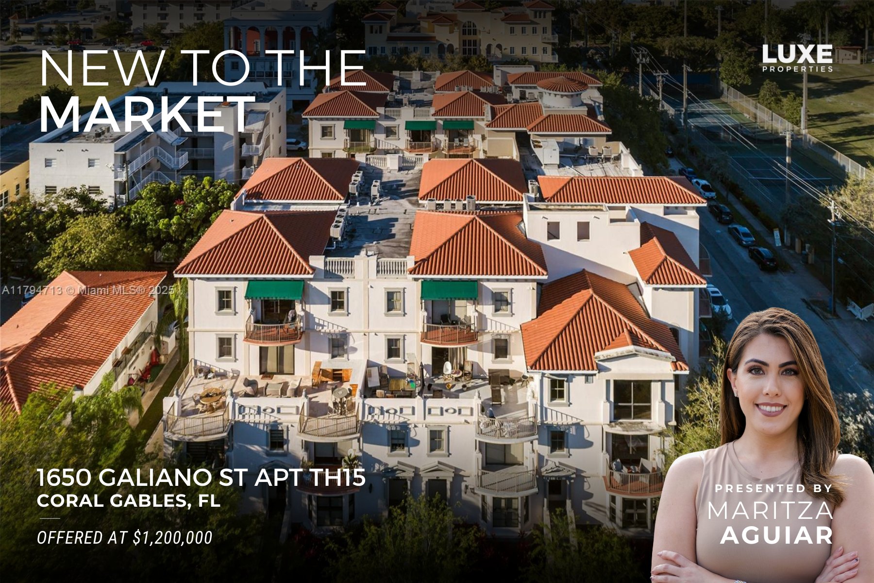 New To the Market: 1650 Galiano Street #TH15 | Coral Gables Luxury Townhome For Sale