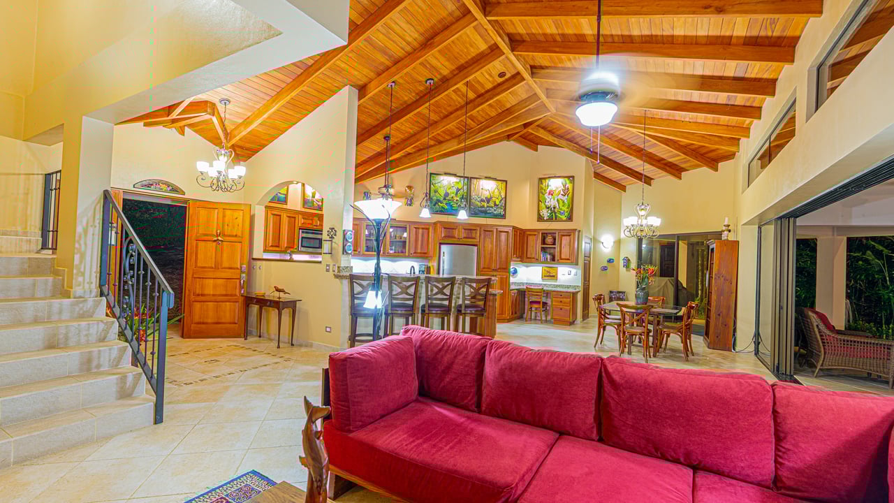 Private Luxury Villa with Whale Tail Ocean View Close to Downtown Uvita