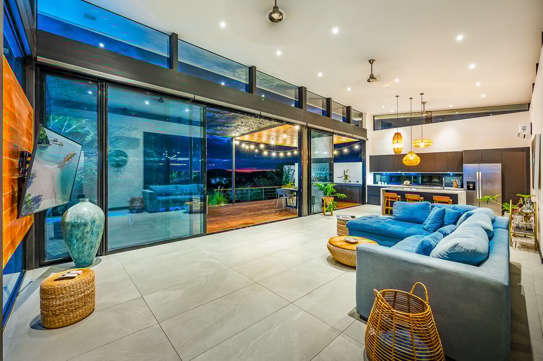 Casa Kalachuchi | Gorgeous Modern Jungle Oasis with Sunset Views in Gated Community