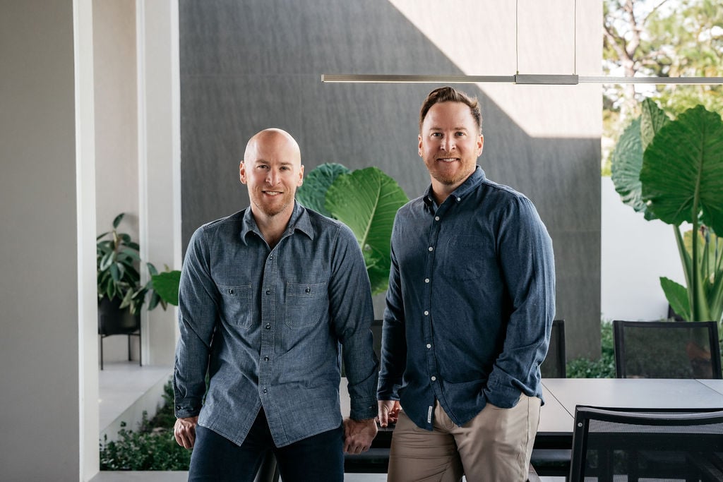 Brian and Jason Knox at work