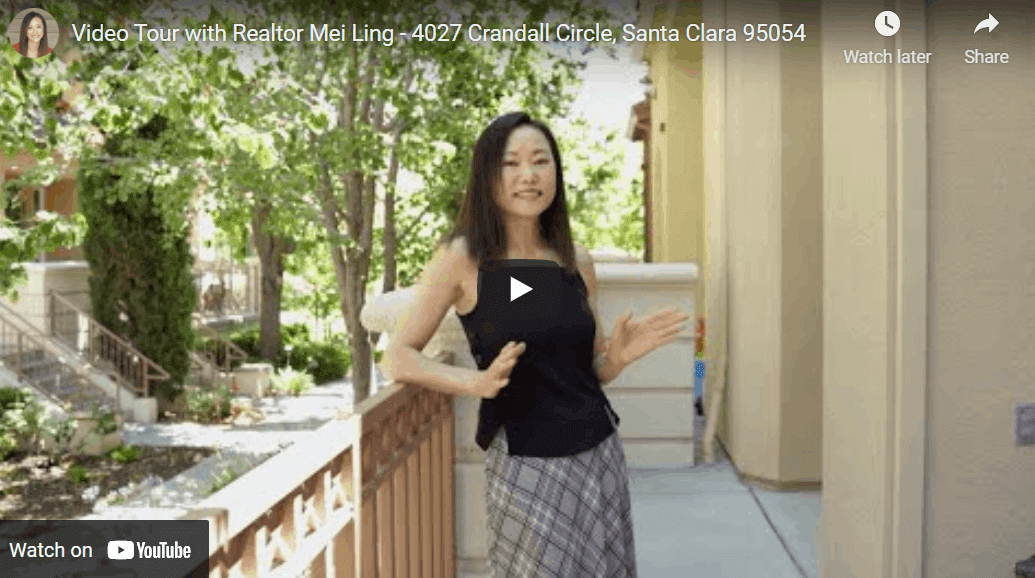 Video Tour with Realtor Mei Ling – 4027 Crandall Circle, Santa Clara 95054