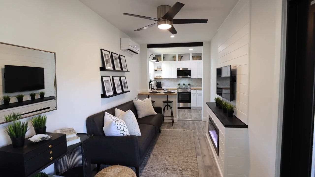 Modern Container Walkthrough "Shadowbox" Designed by Holly Lemoine-Raymond