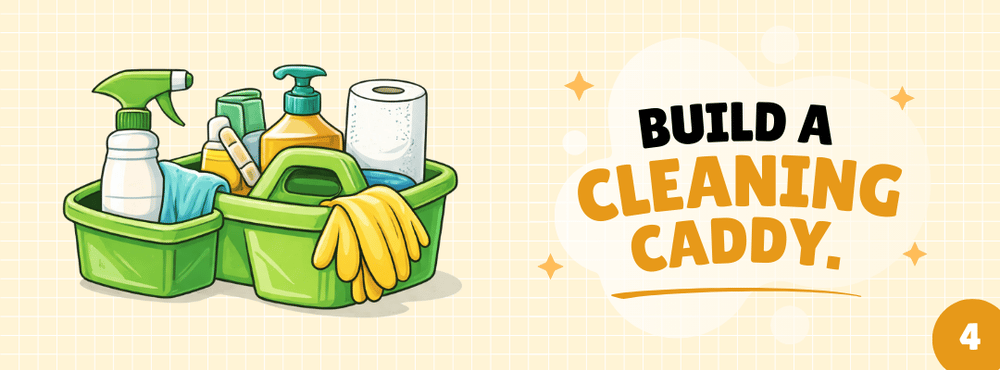 Build a cleaning caddy