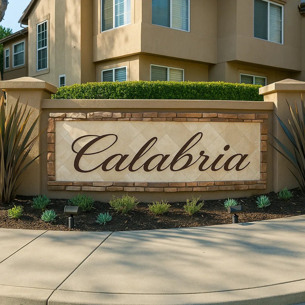 Calabria condo exterior and community pool