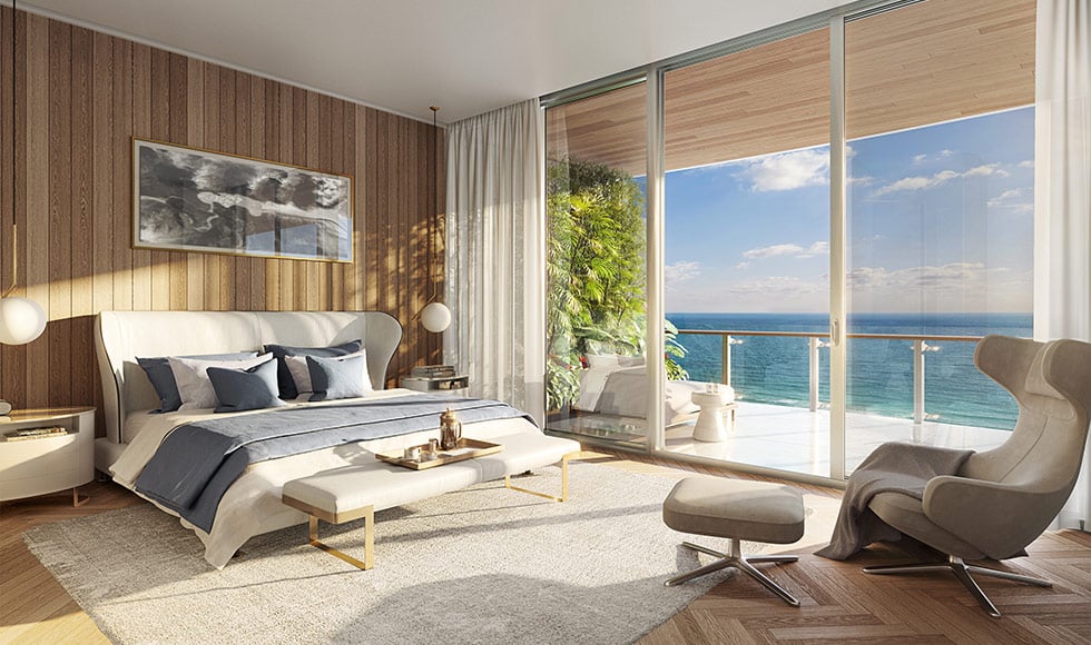 57 ocean Miami  master bedroom 