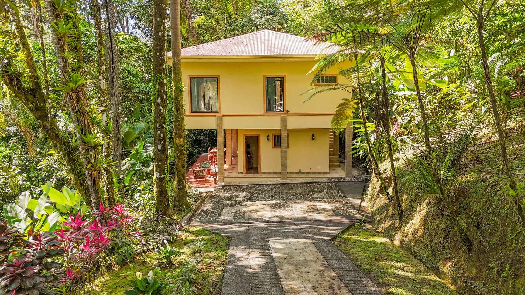 3 Bedroom Rainforest Home in Ojochal With River & Waterfall | 3.5 Acres Private