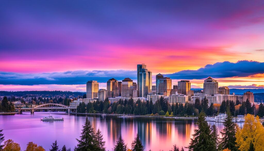 Over 100 parks in the large city of Bellevue located in Washington