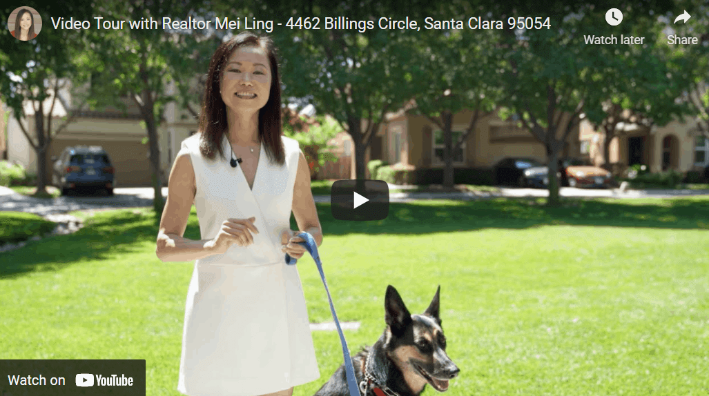 Video Tour with Realtor Mei Ling – 4462 Billings Circle, Santa Clara 95054