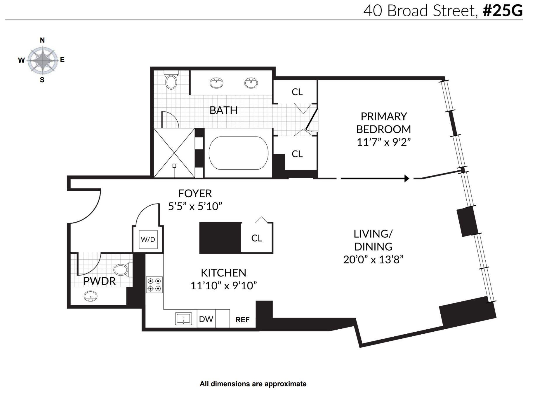 40 Broad Street, Apt 25-G
