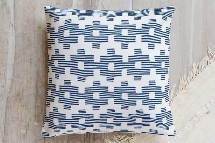 indigo & white
