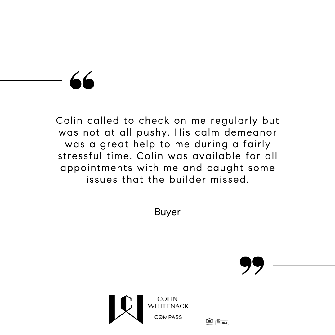 Buyer: I would highly recommend Colin's services!