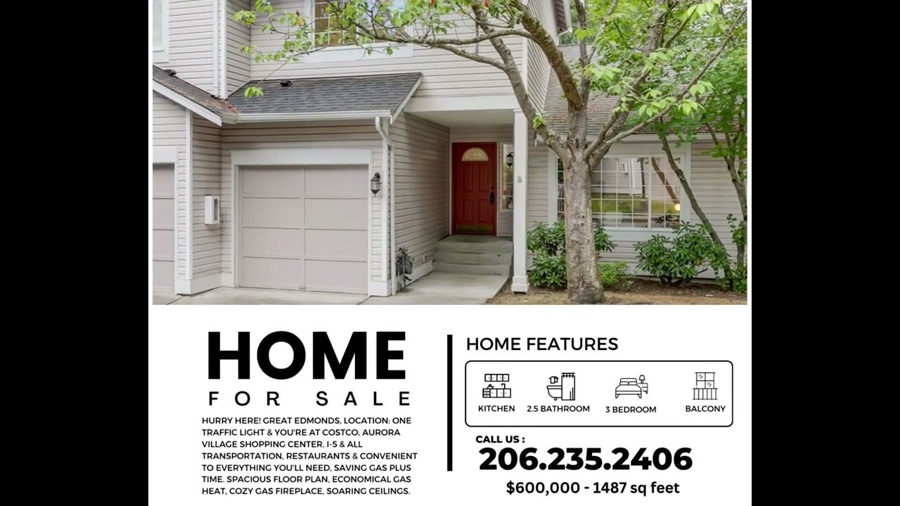 Edmonds Listing!