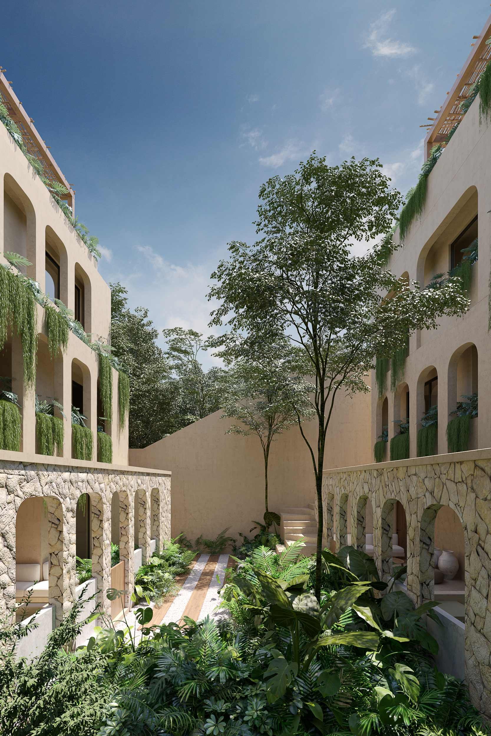 Condos For Sale, Beautiful Spanish Hacienda-style Property in Tulum