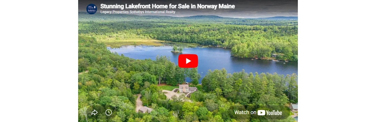 Stunning Lakefront Home for Sale in Norway Maine