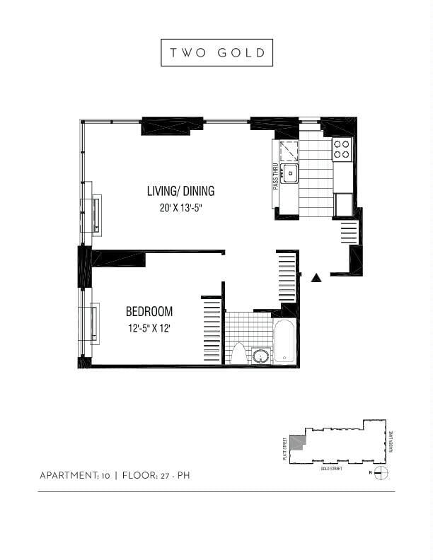 2 Gold Street, Apt 3510