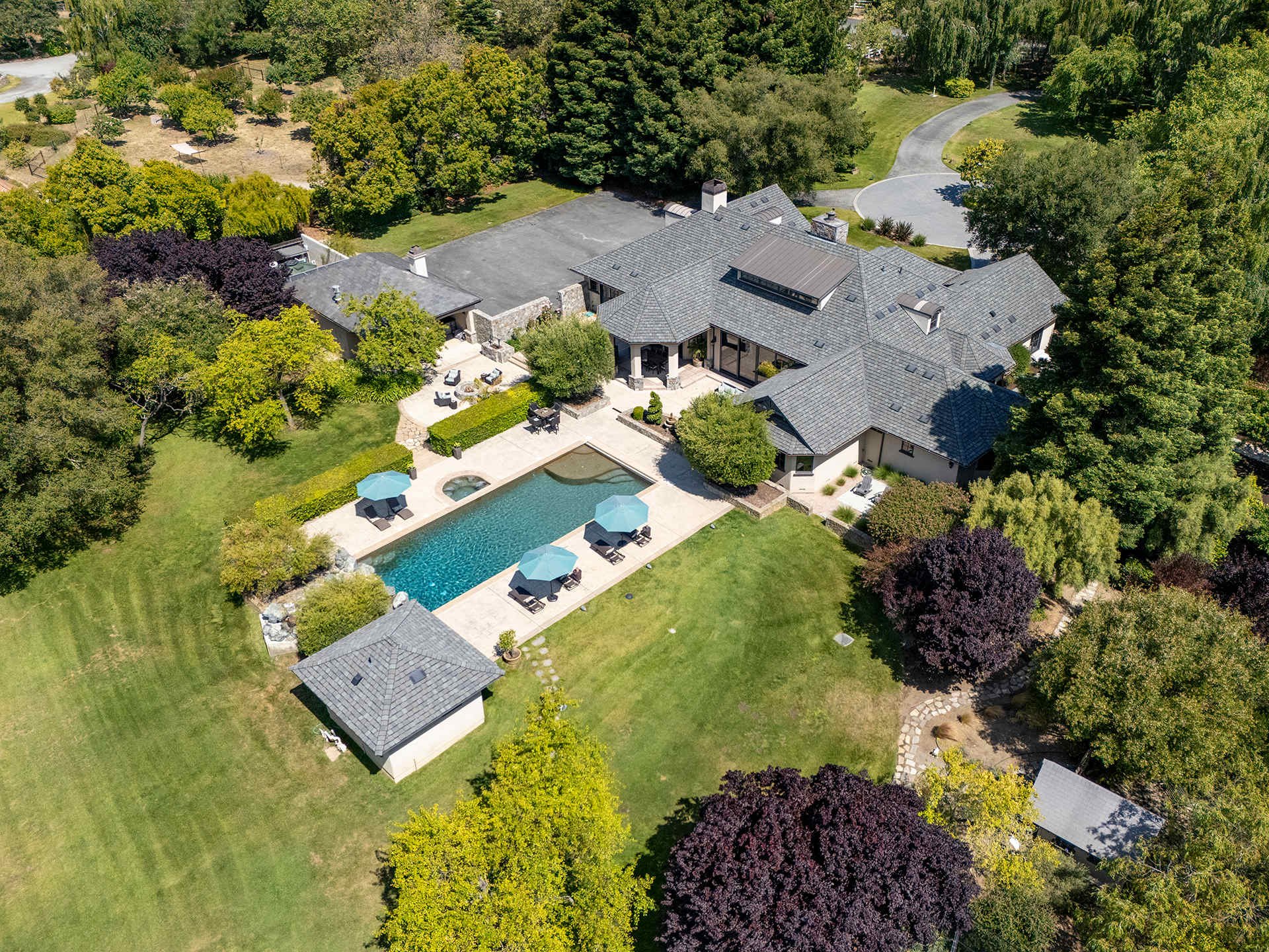 Luxurious French Country Estate - 8640 River Meadows Rd
