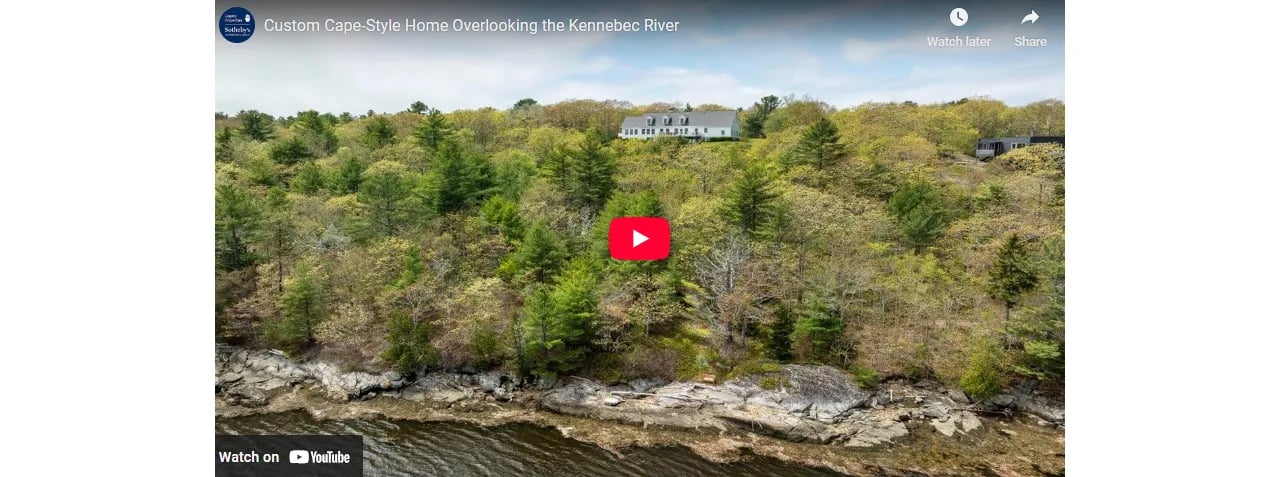 Custom Cape-Style Home Overlooking the Kennebec River