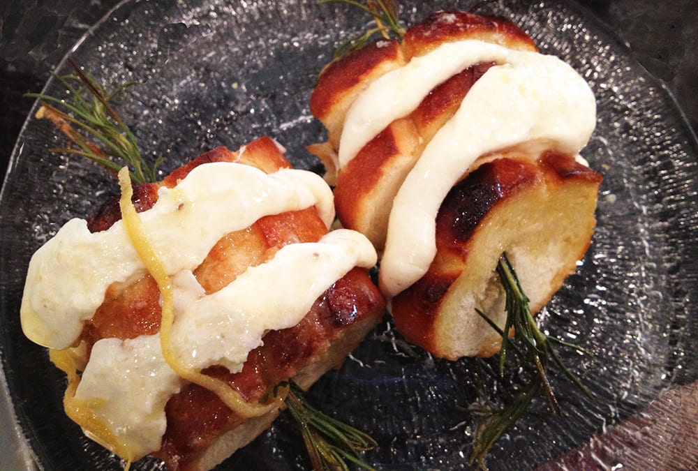 Skewered Mozzarella-Bagna Càuda