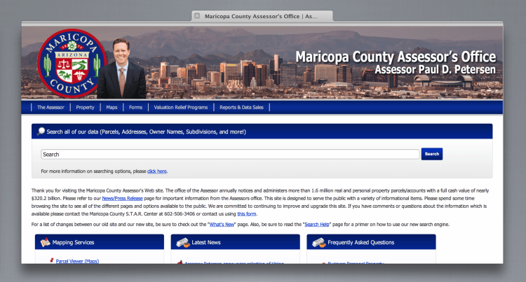 Getting Ready to Buy a Home in Scottsdale? The Assessor’s Web Site is an Invaluable Tool