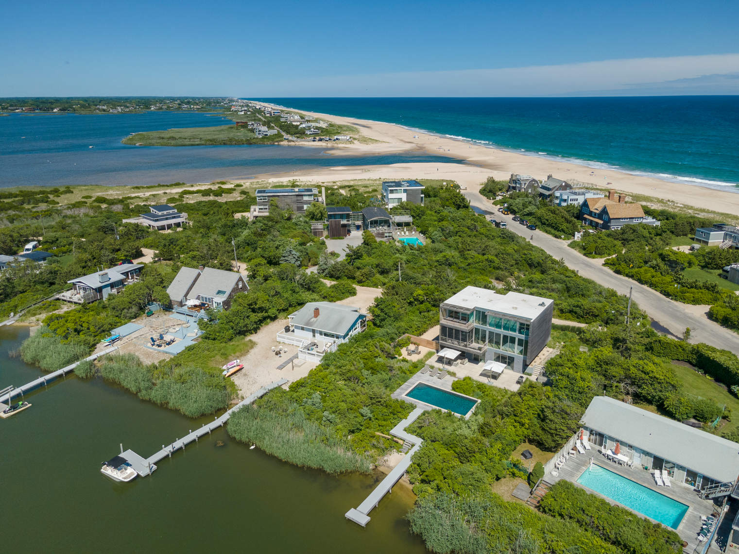 Unbelievable Sunsets Over Mecox Bay in a World-Class Modern