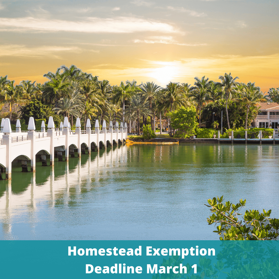 Homestead Exemption Deadline March 1