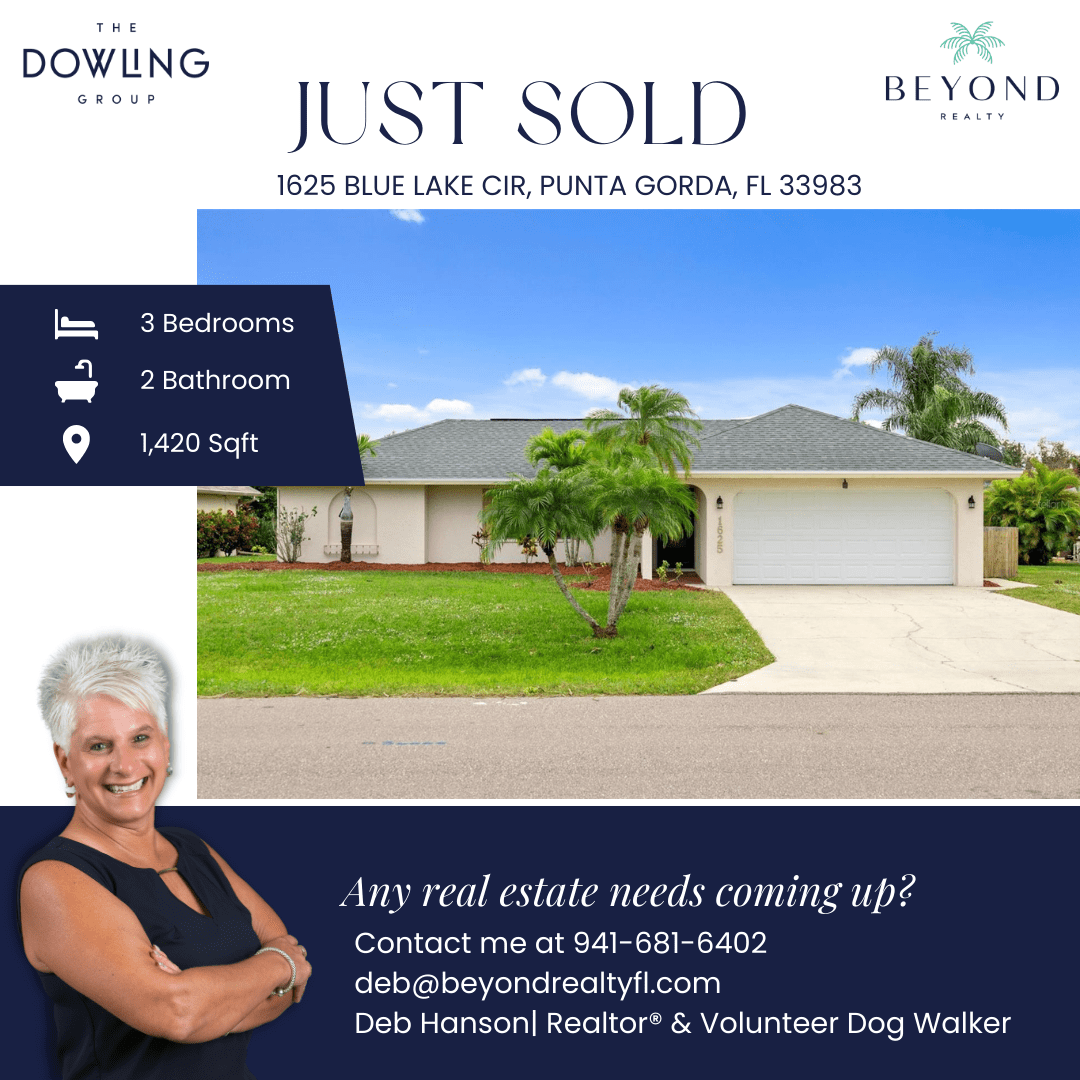 🏡🔐 JUST SOLD! 🏡🔐 1625 BLUE LAKE CIR, PUNTA GORDA, FL 33983