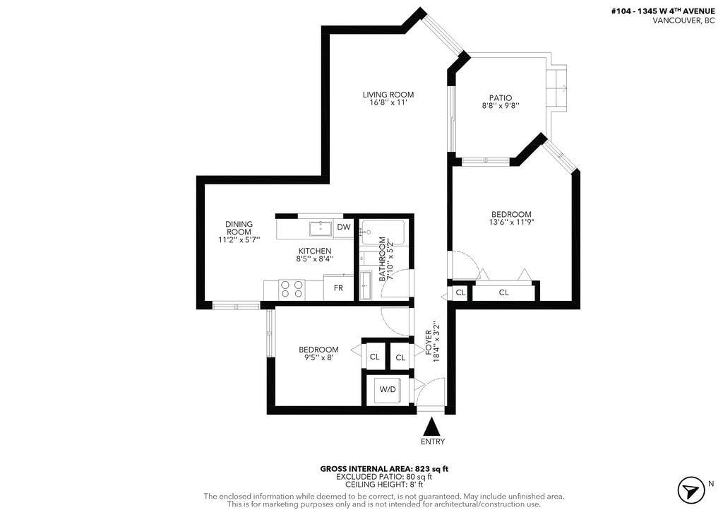 104-1345 W 4th Ave