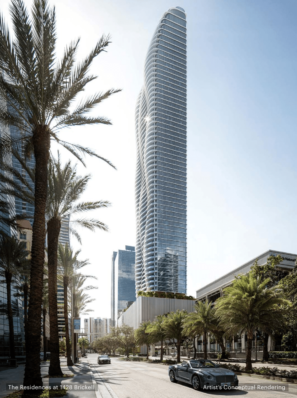 iconic building of ultra luxury in brickell