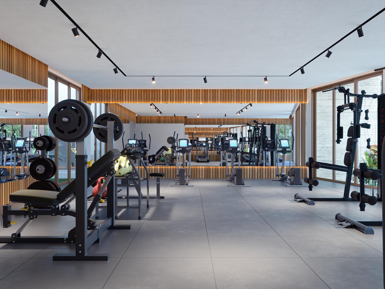 Exclusive Luxury Condos for sale in Cancun in Puerto Cancun / Gym