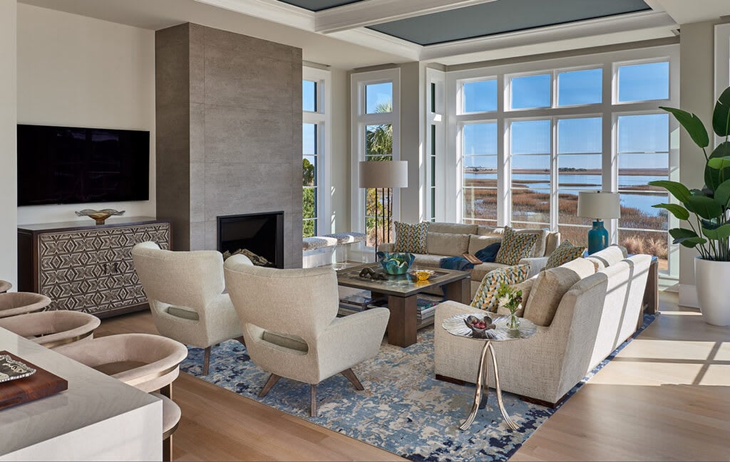 house tour of contemporary coastal home in wilmington