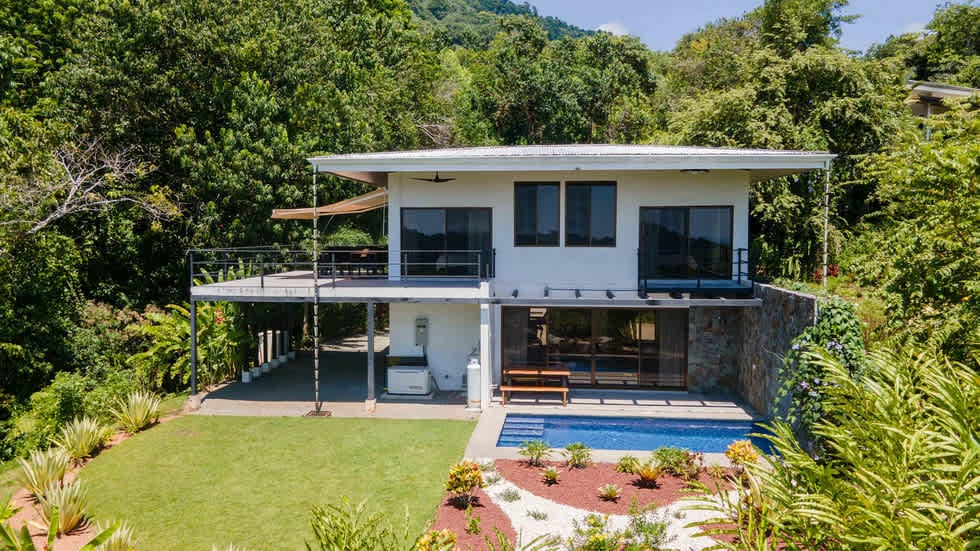 Tropical Ocean View Home with Pool in Escaleras Dominical