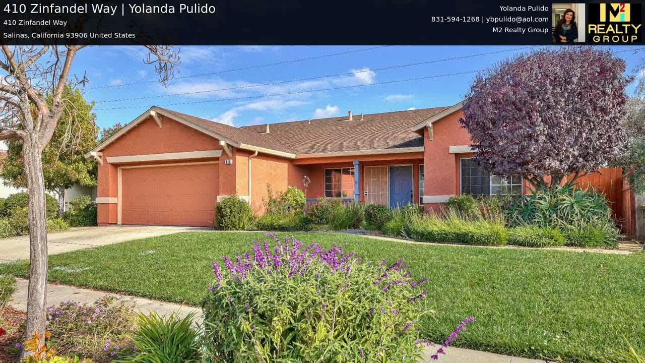 410 Zinfandel Way, Salinas CA 93906 - Yolanda Pulido Video