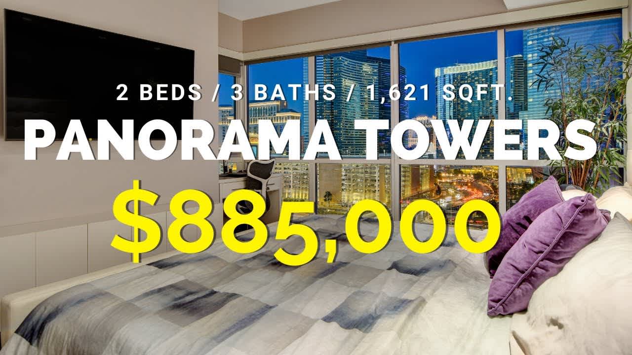 Panorama Towers Las Vegas High-Rise Condo For Sale $885,000 | 2 Bedrooms | 3 Bathrooms | 1,621 sqft