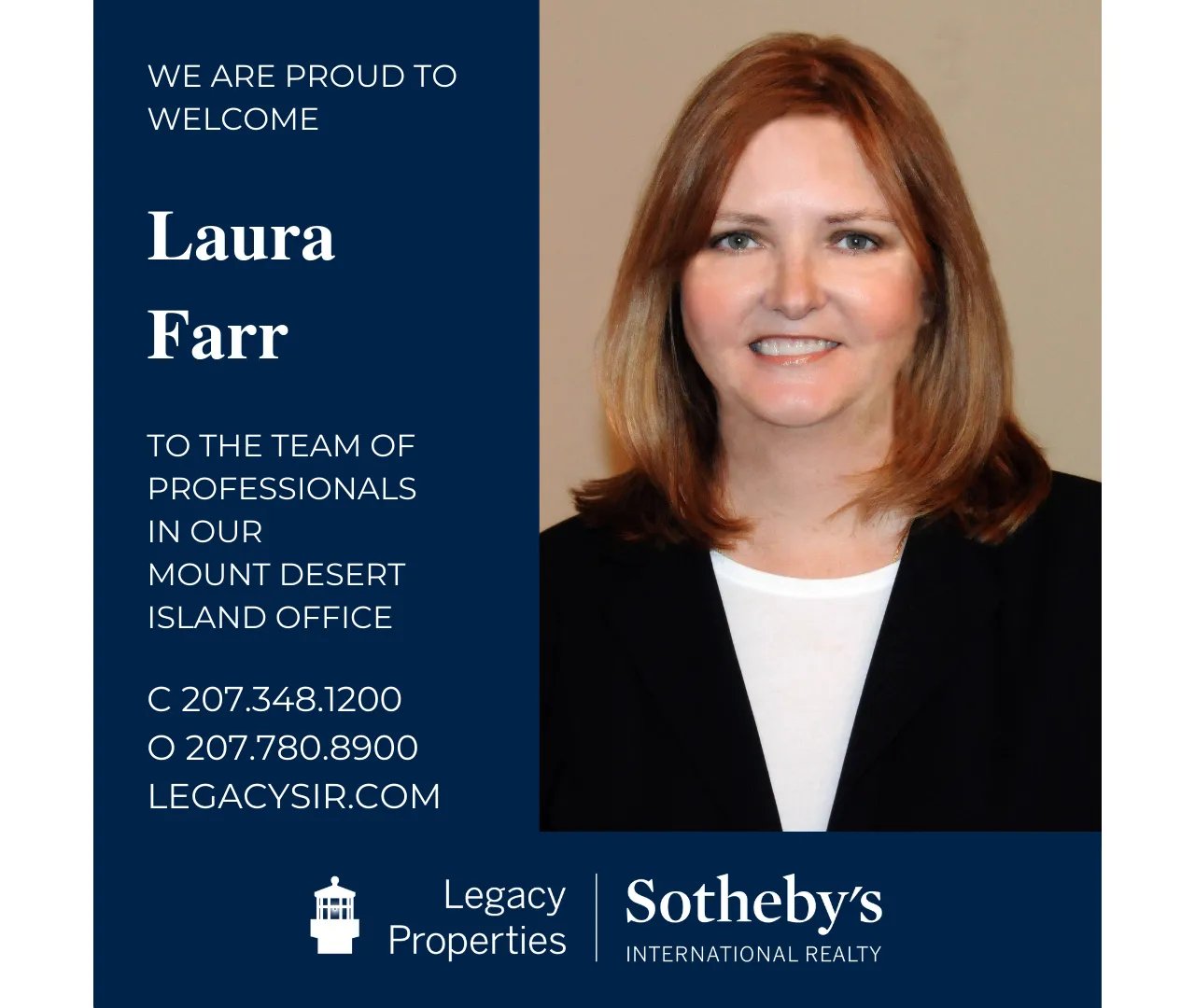 Our Mount Desert Island Office Welcomes Senior Vice President, Laura Farr