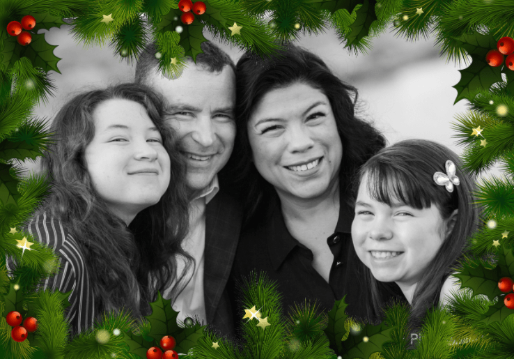 Happy holidays from Seth, Nelissa, Lorena & Sofia