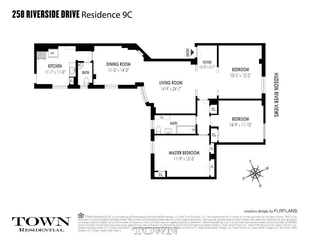 258 Riverside Dr, #9C