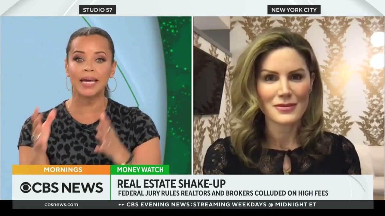 Erin Sykes joins CBS News on 11/20/23 to discuss the recent NAR lawsuit verdict