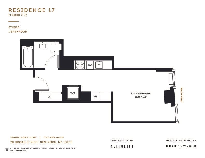 20 Broad Street, Apt 1717