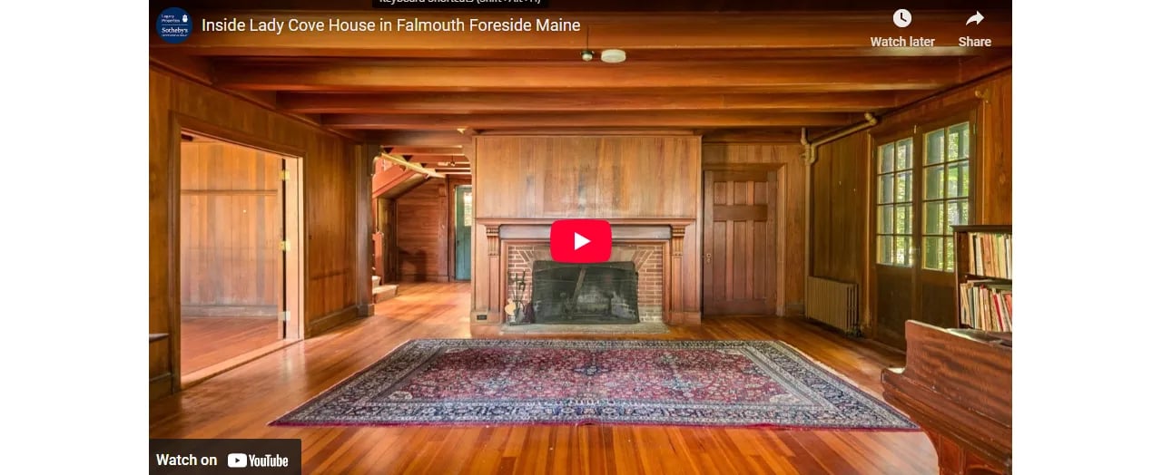 Inside Lady Cove House in Falmouth Foreside Maine