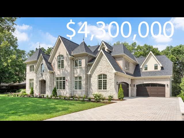 What A $4,300,000 2024 Modern Home In OAK BROOK, ILLINOIS Gets you