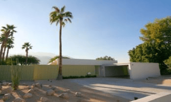Decorative concrete outside El Rancho Vista Estates home