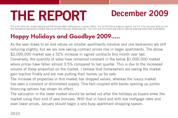 The Meier Report - December 2009