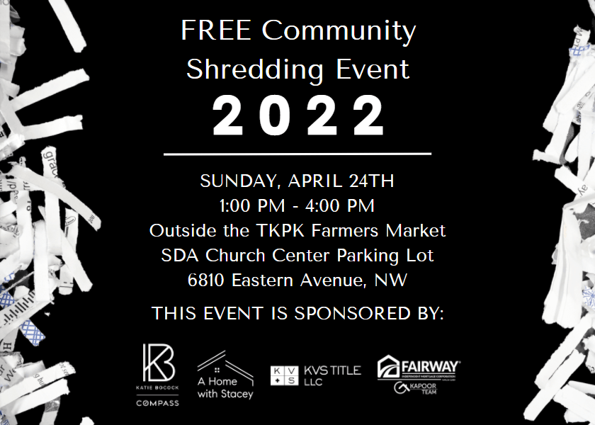 FREE Community Shredding Event 2022