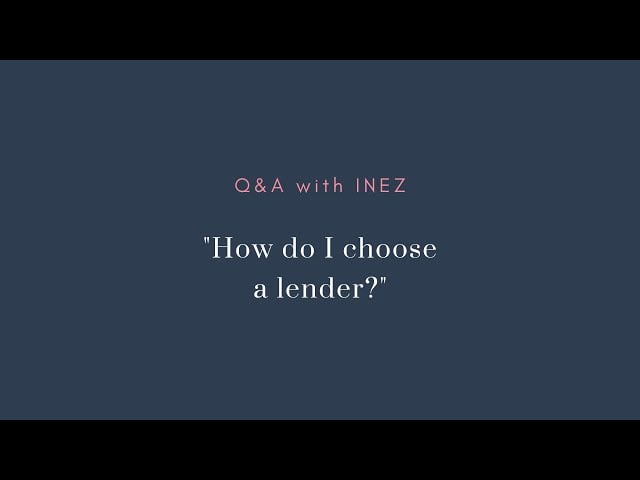 Day 14/28: How do I choose a lender?