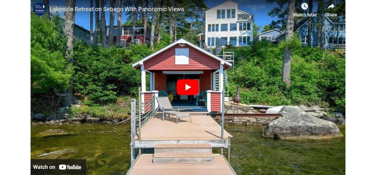 Video of The Week: Lakeside Retreat on Sebago With Panoramic Views