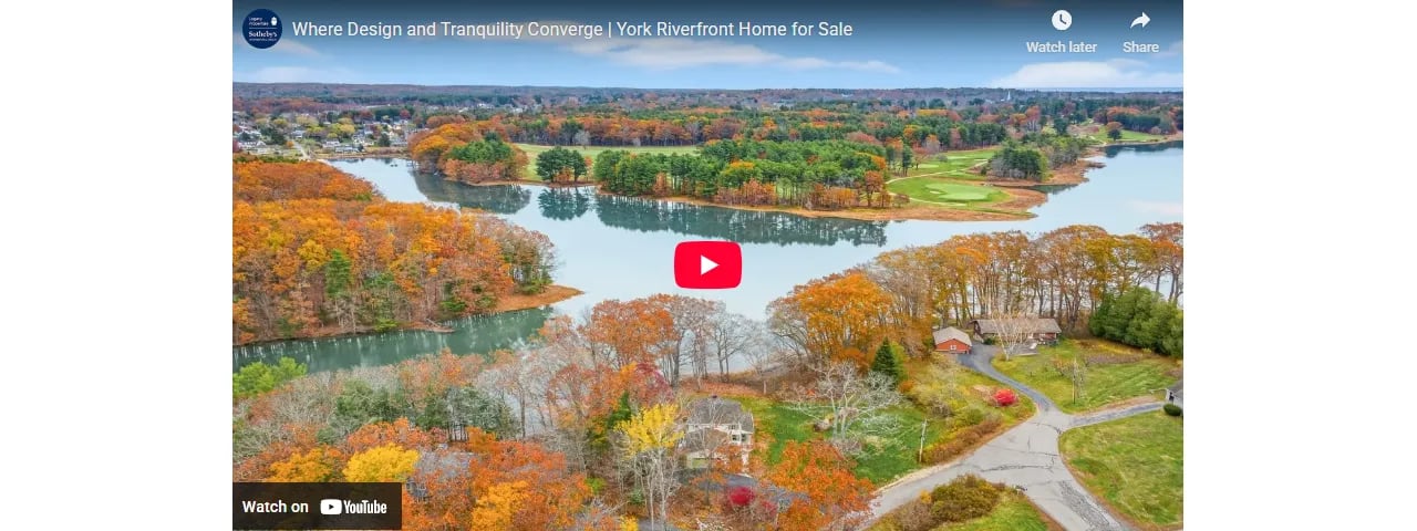 Where Design and Tranquility Converge | York Riverfront Home for Sale
