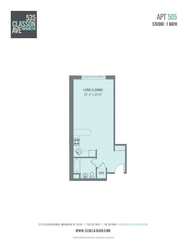 535 Classon Avenue, Apt 505