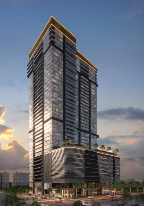 June 2024 - Ora Hotel and Residences, a new $600 million, 39-story condo-hotel, is being developed near Water Street Tampa. This luxurious property will feature amenities including a helicopter pad and a poolside club.