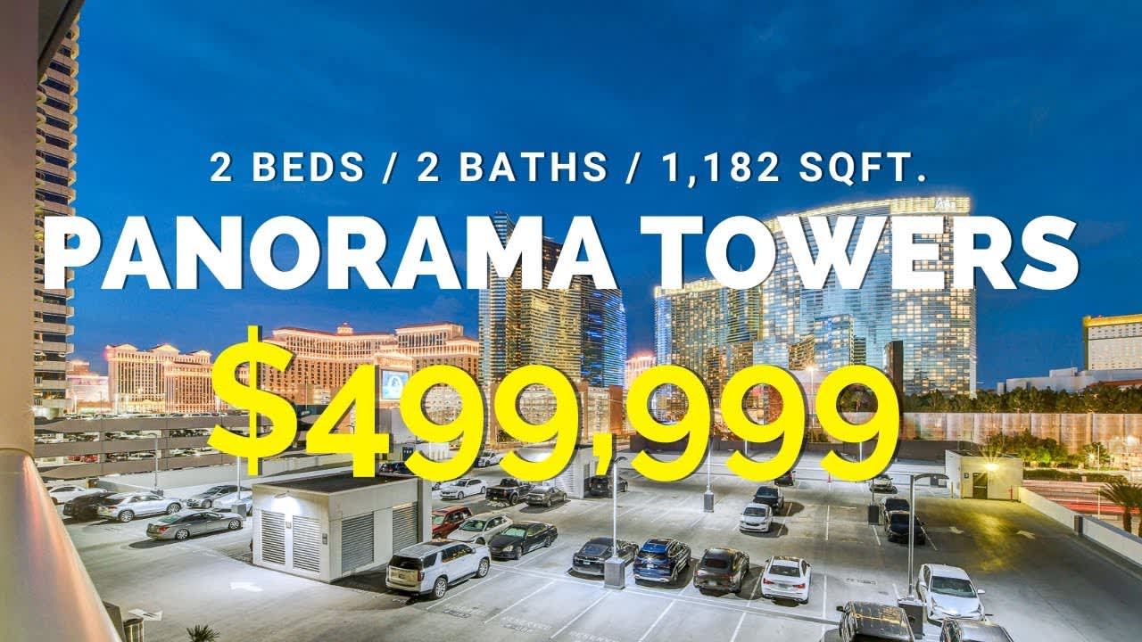 Panorama Towers Las Vegas High-Rise Condo For Sale $499,999 | 2 Bedrooms | 2 Bathrooms | 1,182 sqft